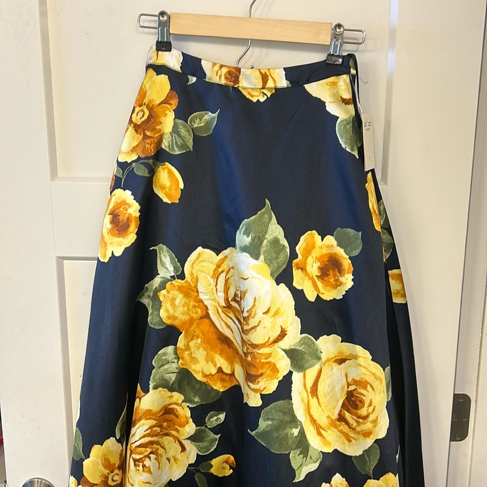 Full length floral skirt